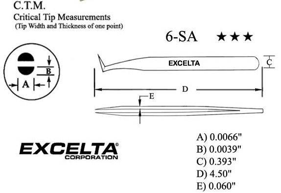 Excelta 6-SA Measurements